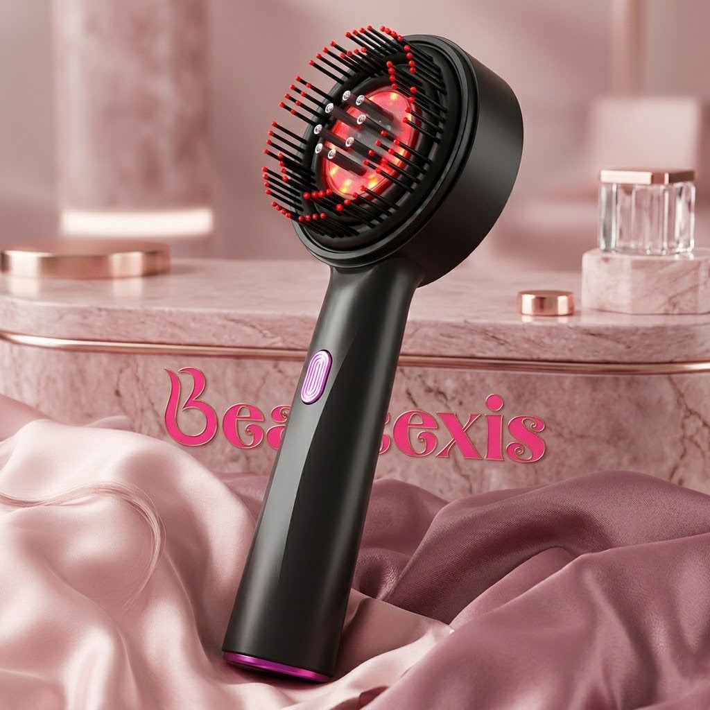 Bea™ Electric Scalp Massage Comb – Red Light & Hair Care
